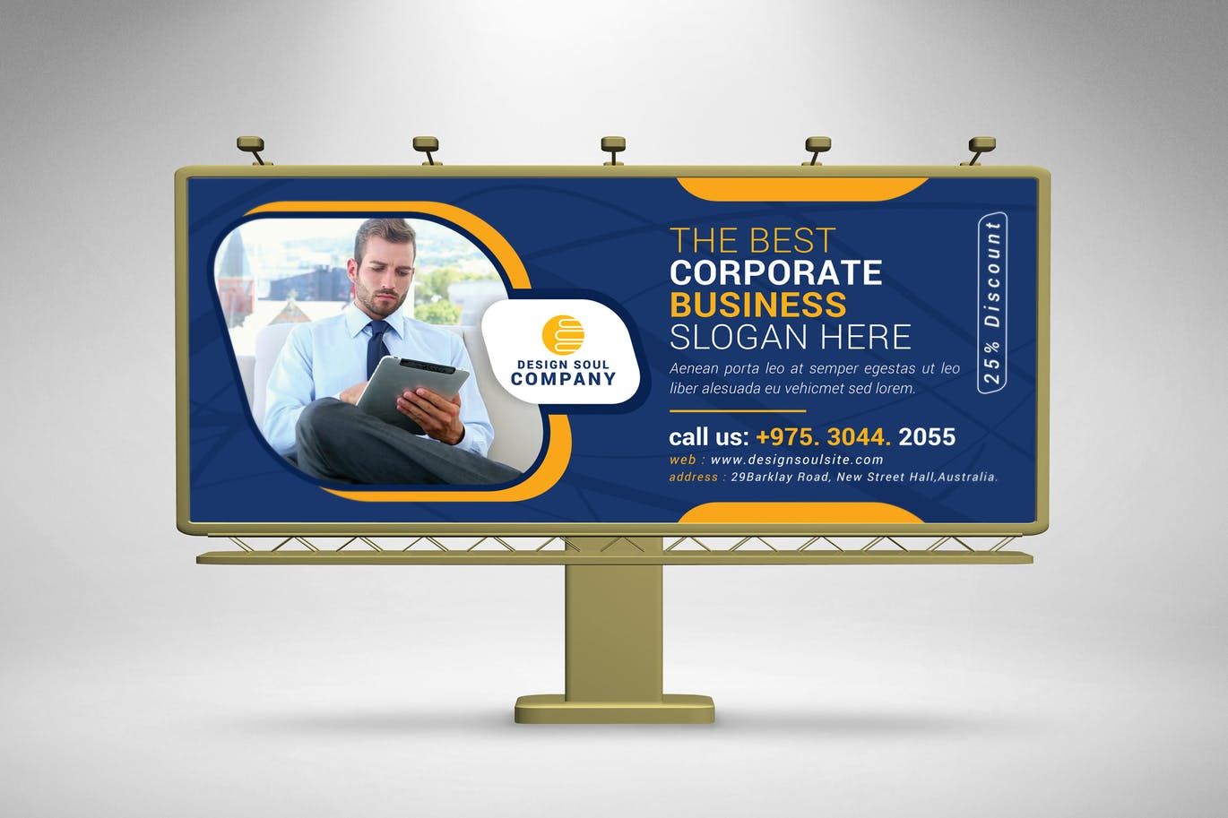 Corporate Billboard Template PSD | Billboard design, Billboard, Web
