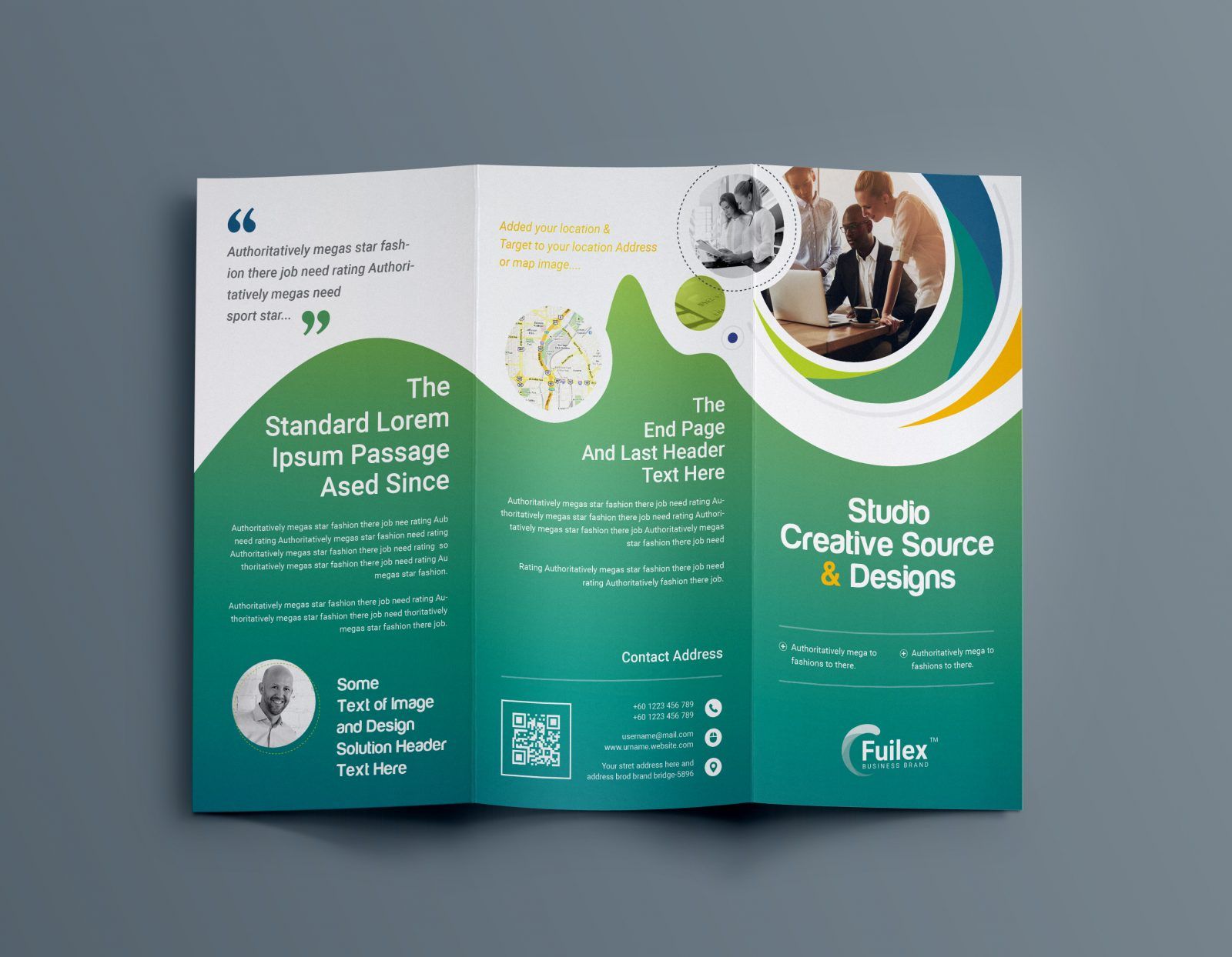 Hypnosis Professional Tri-Fold Brochure Template 001203 - Template